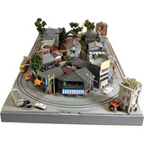 Scenes from the Showa Era: Sunset in the 4th District (Includes 1 Car): Keichu Matsuo, Diorama art work, 1:150 Scale, N Gauge Layout, Scene No. 16