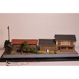 Showa-Era Scenery: Yoshimoto Shoten and Nanbu-to Taxi (Taxi Attachment): Keichu Matsuo, Diorama Art work, 1:80 Scale, Scenery No. 18