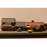 Showa-Era Scenery: Yoshimoto Shoten and Nanbu-to Taxi (Taxi Attachment): Keichu Matsuo, Diorama Art work, 1:80 Scale, Scenery No. 18