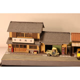 Showa-Era Scenery: Yoshimoto Shoten and Nanbu-to Taxi (Taxi Attachment): Keichu Matsuo, Diorama Art work, 1:80 Scale, Scenery No. 18