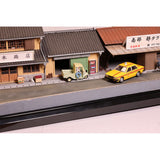 Showa-Era Scenery: Yoshimoto Shoten and Nanbu-to Taxi (Taxi Attachment): Keichu Matsuo, Diorama Art work, 1:80 Scale, Scenery No. 18