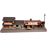 Showa-Era Scenery: Yoshimoto Shoten and Nanbu-to Taxi (Taxi Attachment): Keichu Matsuo, Diorama Art work, 1:80 Scale, Scenery No. 18