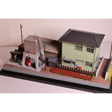 Showa-Era Scenery: Behind the Station-Post Office and Matsukawa Taxi (Taxi Attached): Keichu Matsuo, Diorama Art work, 1:80 Scale, Scenery No. 19