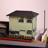 Showa-Era Scenery: Behind the Station-Post Office and Matsukawa Taxi (Taxi Attached): Keichu Matsuo, Diorama Art work, 1:80 Scale, Scenery No. 19