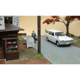 Cheap restaurant & the grilled Japanese sweet potato cart : Showa Retro Scene Museum - Yasuyuki Kase - Diorama Work 1:80 Scale