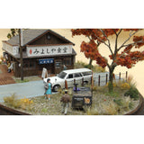 Cheap restaurant & the grilled Japanese sweet potato cart : Showa Retro Scene Museum - Yasuyuki Kase - Diorama Work 1:80 Scale