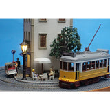 Lisbon Tram Street Corner Diorama B: Ikeda Modeling - Diorama art work - 1:150 Scale - 6.5mm N Narrow Gauge