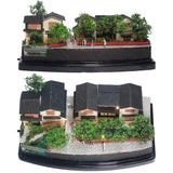 Maiko Amid the Fresh Greenery Around Gion Shirakawa Tatsumi Bridge: "Nostalgia for Kyoto"-Painted, Ready-to-Display Model-1:150 Scale