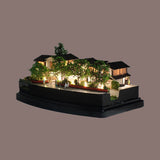 Maiko Amid the Fresh Greenery Around Gion Shirakawa Tatsumi Bridge: "Nostalgia for Kyoto"-Painted, Ready-to-Display Model-1:150 Scale