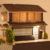 Maiko Amid the Fresh Greenery Around Gion Shirakawa Tatsumi Bridge: "Nostalgia for Kyoto"-Painted, Ready-to-Display Model-1:150 Scale
