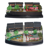 A pleasant stroll along the riverbank, with the refreshing breeze through the willows in their spring green hues: "Nostalgia for Kyoto"-Pre-painted, Ready-to-Display Model-1:150 Scale