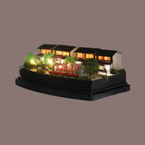 A pleasant stroll along the riverbank, with the refreshing breeze through the willows in their spring green hues: "Nostalgia for Kyoto"-Pre-painted, Ready-to-Display Model-1:150 Scale