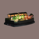 A pleasant stroll along the riverbank, with the refreshing breeze through the willows in their spring green hues: "Nostalgia for Kyoto"-Pre-painted, Ready-to-Display Model-1:150 Scale