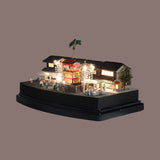 Enjoying the Gion Festival's Yoiyama at a leisurely pace at the Hoko-machi community hall: "Nostalgia for Kyoto"-Pre-painted, Ready-to-Display Model-1:150 Scale