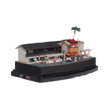 Enjoying the Gion Festival's Yoiyama at a leisurely pace at the Hoko-machi community hall: "Nostalgia for Kyoto"-Pre-painted, Ready-to-Display Model-1:150 Scale