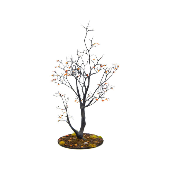 Árbol de hojas de otoño, alrededor de 19 cm, con base, 1 pieza: Accesorios para paisajes, pintado, 1:35-48, especial 003
