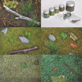 真正的地面材料夏季 5 件装地面粉末：景观材料配件 1:35-50 PSM001