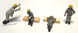 Doll Set A (Male Worker) 4 pieces : Almodel Unpainted Kit HO (1:87) B5007