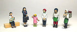 Doll Set B "Various Women" 6 pieces : Almodel Unpainted Kit HO (1:87) B5009