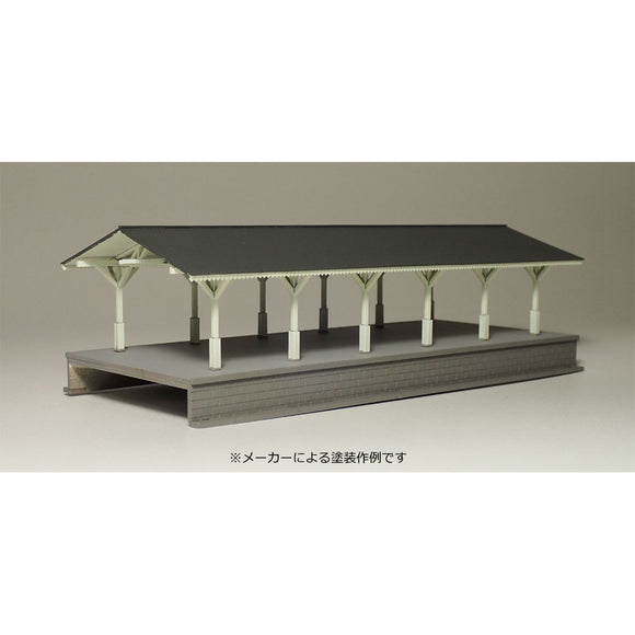 Modelo] Plataforma grande estilo Meiji (extensión del cobertizo): Kit de taller IORI sin ensamblar N (1:150) 214