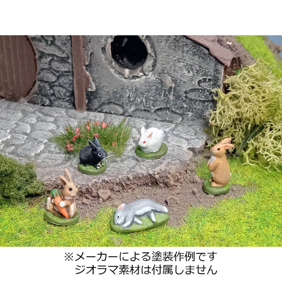 Animal Paradise Bunny Paradise Set B : Aurora Model Unpainted Kit 1:35 PR-002