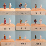 Personas del período Edo Set B: Aurora Model Kit sin pintar 1: 144-1: 150 Ht-002