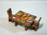 Dining Table : Aurora Model Unpainted Kit O(1:48) Kt-008