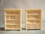 Bookcase Set : Aurora Model Unpainted Kit O(1:48) Kt-012