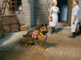 WWII German Shepherd with Medical Pack: Aurora Model Unpainted Kit 1:35 Ml-027