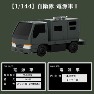 3002 Self-Defense Force Ground Power Car I: SOLO ROJO Kit sin pintar 1:144