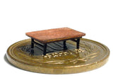 Square Tea Table (2 Tables) Kit : Classic Story Unpainted Kit HO(1:87) PAA0013