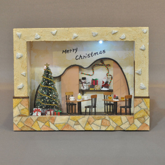Happy Christmas Cake Shop In Frame : Nobuko Kameda Finished product version Non-scale