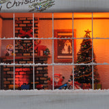 Happy Christmas - Fireplace Room - enmarcado - en el marco: Nobuko Kameda - pintado - Sin escala