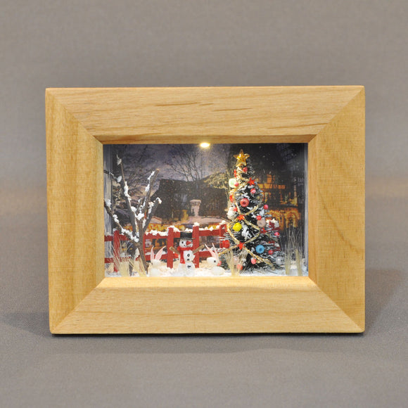 Happy Christmas Christmas Night <Red Fence> In Frame : Nobuko Kameda Finished product version Non-scale
