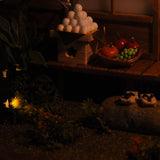 画框内的阳台上赏月：龟田信子 成品版 非比例尺