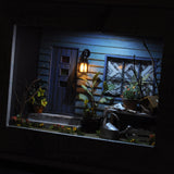 画框内的彩色玻璃入口：龟田信子涂装完成品