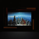 Happy Christmas Mosaic Picture Frame <Mountain Hut in the Forest> In Frame: Nobuko Kameda Pre-painted Non-scale