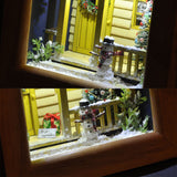 入口前的圣诞快乐雪人<yellow house>画幅：Nobuko Kameda，彩绘，无比例</yellow>