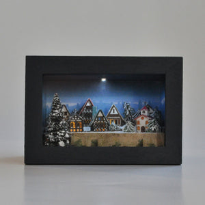 Happy Christmas Rail and Street In Frame : Nobuko Kameda Pre-painted Non-scale