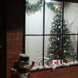 Snowy Christmas "Red House" in frame : Nobuko Kameda 成品版 无比例尺