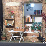 Book and Flower Shop : Nobuko Kameda, Diorama art work Non-scale