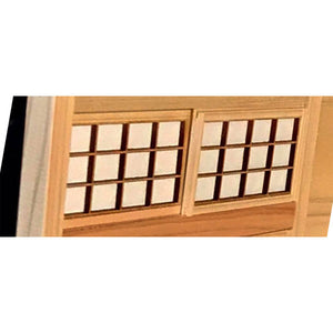 Kit de habitación de estilo japonés - Shoji Ranma (2 piezas) : Craft Kobo Chic Papa Kit escala 1:12 TP-S-002