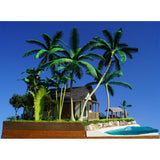 "Villa - Everlasting Summer Seaside -" Hawaii diorama with miniature car and figures : Green Art - Completed 1:43 Kai 3002