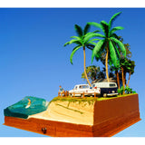 "Secret Point" with miniature car and figure : Green Art - Completed 1:43 Kai 3005