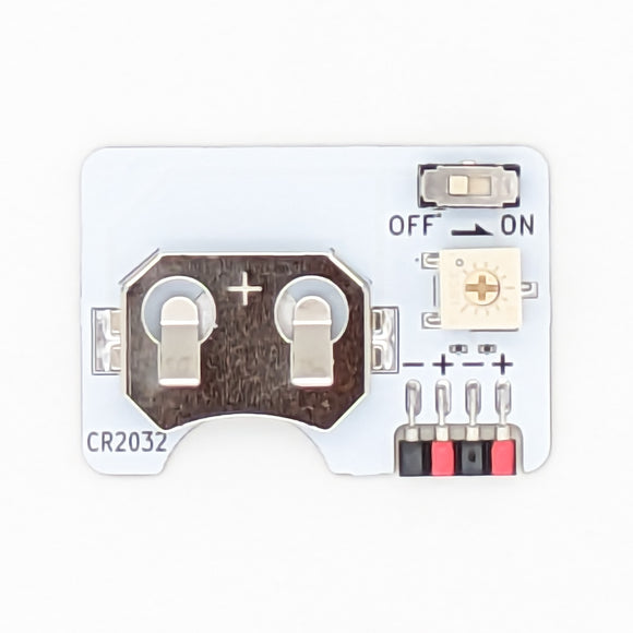 Coin cell CR2032 constant light board Ver2 (Changed battery direction version) : KEIGOO Electronic parts Non-scale 99021 