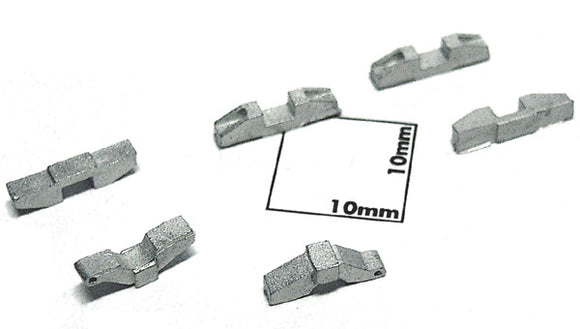 Wooden Wheel Stoppers (2 Pairs): Echo Model Unpainted Kit HO (1:80) 152