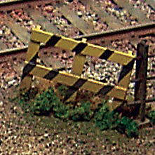 Railroad Crossing Railings (4 pieces) : ECHO MODEL Unpainted Kit HO (1:80) 168
