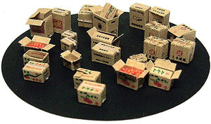 Cardboard Box (Brown) : Echo Model Paper Kit HO(1:80) 357
