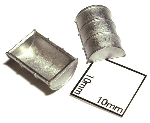Half-cut drum cans (2 pcs.) : Echo Model Unpainted Kit HO(1:80) 371
