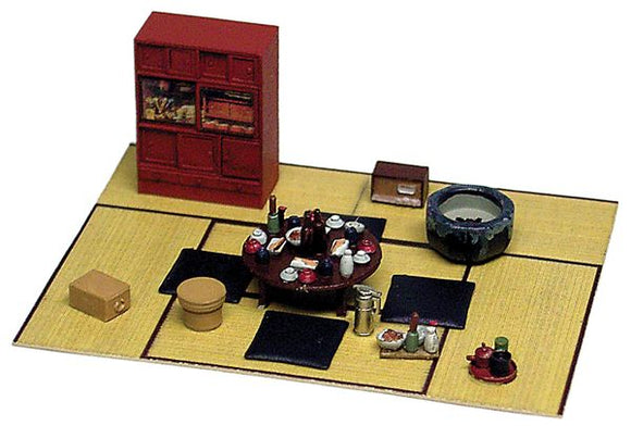 Dining Table Set: Echo Model Unpainted Kit HO (1:80) 414